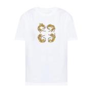 Givenchy Leopard Print Crew Neck T-shirt White, Dam