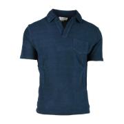 Filippo De Laurentiis Polo Shirts Blue, Herr