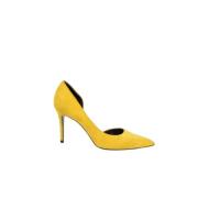 Celine Vintage Pre-owned Mocka klackskor Yellow, Dam