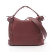 Louis Vuitton Vintage Pre-owned Canvas handvskor Red, Dam