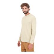 Selected Homme Beige Crew Neck Sweater Casual Höst/Vinter Beige, Herr