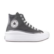 Converse Hög Topp Stiliga Sneakers Gray, Dam