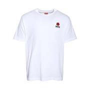 Kenzo Avslappnad Bomull T-shirt White, Dam