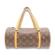 Louis Vuitton Vintage Pre-owned Canvas axelremsvskor Brown, Dam