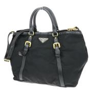 Prada Vintage Pre-owned Tyg prada-vskor Black, Dam