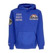 Mitchell & Ness Denver Nuggets Vintage Logo Hoodie Blue, Herr