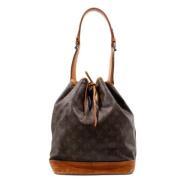 Louis Vuitton Vintage Pre-owned Canvas axelremsvskor Brown, Dam