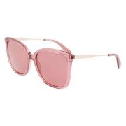 Longchamp Multifärgad Acetat Solglasögon Rosa Filter 2 Pink, Dam