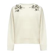 Kaos Ivory Sweaters Kollektion Beige, Dam