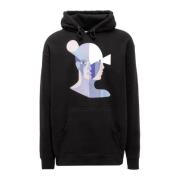 KidSuper Studios Bauhaus Face Hoodie Black, Herr