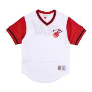 Mitchell & Ness Miami Heat NBA Mesh V-Neck Jersey White, Herr