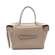 Celine Vintage Pre-owned Laeder handvskor Beige, Dam