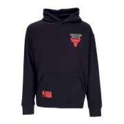 New Era Chicago Bulls Logo Hoodie Svart Black, Herr