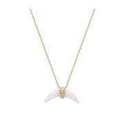 Nialaya Mother Of Pearl Horn Necklace Yellow, Dam