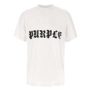 Purple Brand Gothic Wordmark T-shirt och Polo White, Herr