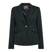 MOS Mosh Randig Blazer Mörk Tall Green, Dam