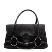 Gucci Vintage Pre-owned Canvas gucci-vskor Black, Dam