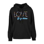 Love Moschino Svart Sweatshirt för Kvinnor - Love Moschino Kollektion ...