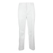 Dondup Stretch Bomull Elastan Byxor White, Dam