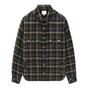 Rhude Sherpa Flanellskjorta med Camp Krage Brown, Herr