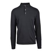 Filippo De Laurentiis Bomull Polo Tröja Black, Herr