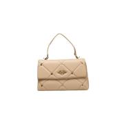 Love Moschino Beige Handväska med Justerbar Axelrem Beige, Dam