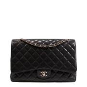 Chanel Vintage Pre-owned Tyg chanel-vskor Black, Dam