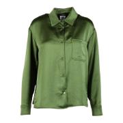 Max Mara Weekend Stilig Polyester Skjorta Green, Dam