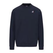 K-Way Blå Sportig Sweatshirt Blue, Herr