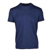 Dsquared2 Bomull Elastan Underkläder T-shirt Blue, Herr