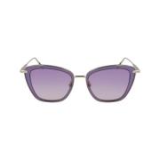 Longchamp Metall Solglasögon Violett Gradient Filter 2 Purple, Dam