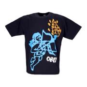 Obey Cherub Love Tee Svart Ekologisk Bomull Black, Herr