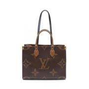 Louis Vuitton Vintage Pre-owned Canvas handvskor Beige, Dam