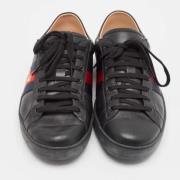 Gucci Vintage Pre-owned Laeder sneakers Black, Herr