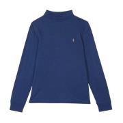 Ralph Lauren Bomulls Polokrage med Logotyp Blue, Herr