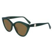 Longchamp Grön Acetat Solglasögon Green, Dam