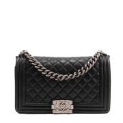 Chanel Vintage Pre-owned Tyg chanel-vskor Black, Dam