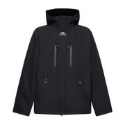 Balenciaga Svart Ski Ripstop Nylon Parka Black, Herr