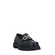 Salvatore Ferragamo Gyllene spännen sneakers Black, Herr