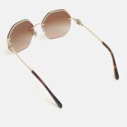 Bvlgari Vintage Pre-owned Acetat solglasgon Brown, Dam