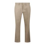 Saint Laurent Stretch Bomull Chino Byxor Beige, Herr