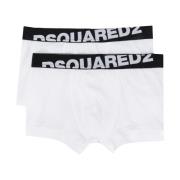 Dsquared2 Vit Elastiskt Logounderkläder White, Herr