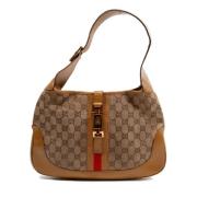 Gucci Vintage Pre-owned Canvas handvskor Brown, Dam