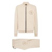 Billionaire Casual Beige Tracksuit Set Beige, Herr