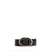 Chanel Vintage Pre-owned Laeder skrp Black, Dam