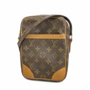 Louis Vuitton Vintage Pre-owned Tyg axelremsvskor Brown, Dam