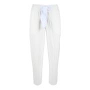 Suns Bomullsblandning Casual Byxor White, Dam