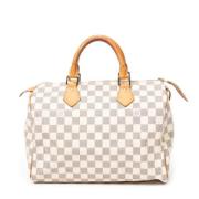 Louis Vuitton Vintage Pre-owned Canvas handvskor White, Dam