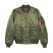 Alpha Industries Vindtät Nylon Ribbstickad Kappa Green, Herr