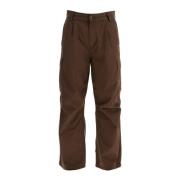 Carhartt Wip Cargo Poplin Byxor med Fickor Brown, Herr